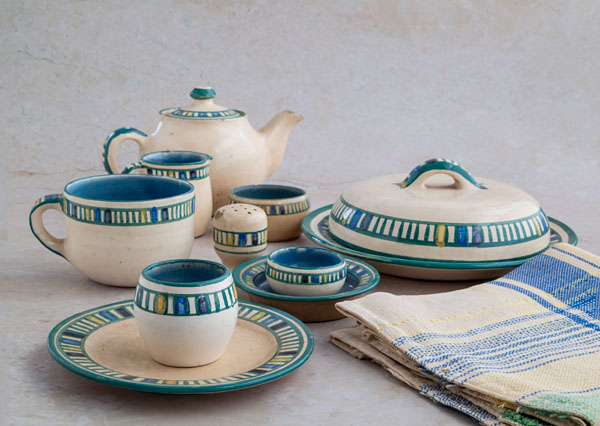 Dorothy Watson Pottery breakfast set